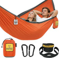 Wise Owl Outfitters Camping Hammock – 500lbs Portable Hammock with Tree Straps - Travel Backpacking Hiking Outdoors Camping Gear - Single or Double