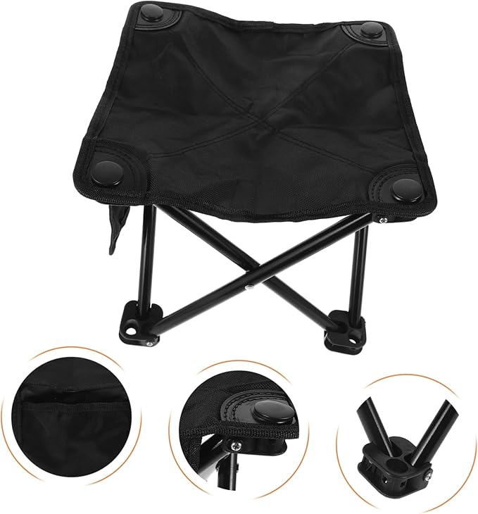 DOITOOL Small Folding Stool Lightweight Camping Stool Portable Bench for Fishing