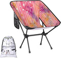 Honeybaby Folding Camping Chair Watercolor Star Rainbow Camping Chairs Lightweight Portable Chair Outdoor Foldable Chairs for Camping Travel Picnic Beach Hiking