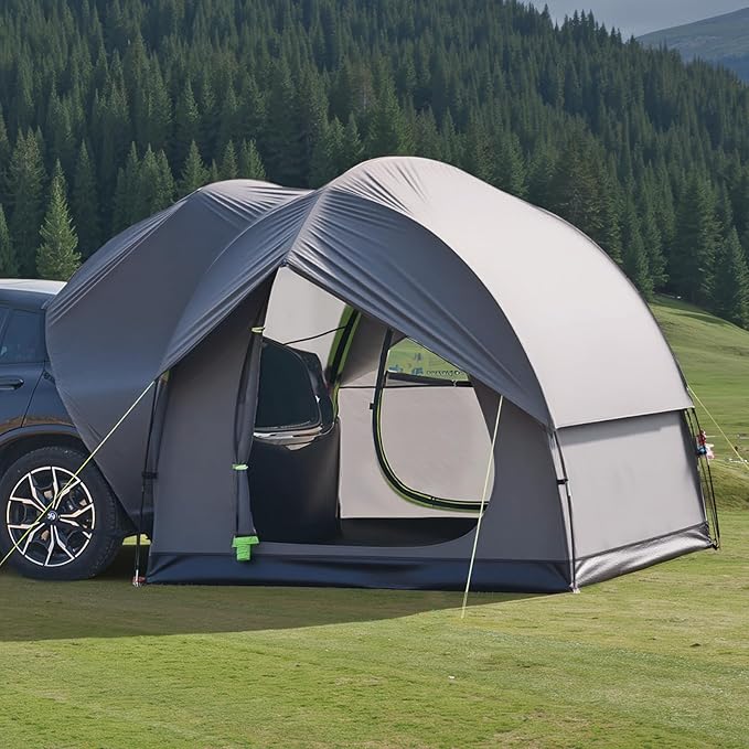 VEVOR SUV and Pickup Truck Camping Tents Waterproof Double Layer Design with Carry Bag Accommodates 2-9 Persons for Outdoor Activities