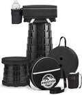 2025 Upgraded Collapsible Stool &amp 3-in-1 Cushioned Carry Bag Adjustable Height Folding Stool Telescopic Camping Chair Retractable Seat or Footrest for Outdoors &amp Travel Max 620lbs