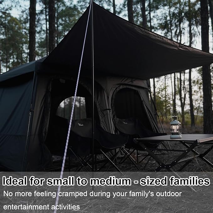 Vidalido Tents6-8 Person Camping Tent with Extended Vestibule2 Room Weather Resistant Family TentsEasy Install Waterproof Outdoor Tent for Backpacking and Camping Hiking