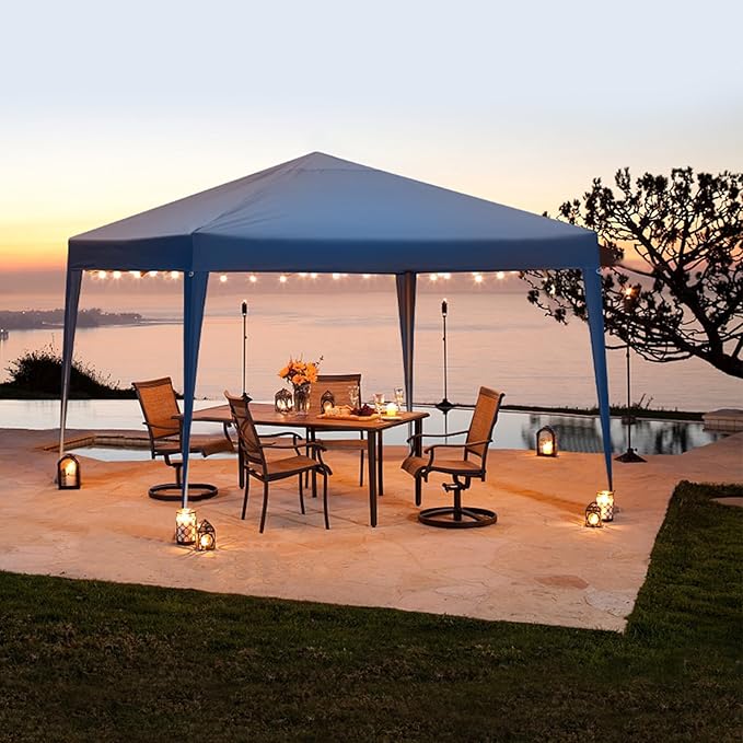 3 x 3m Practical Waterproof Right-Angle Folding Tent Blue