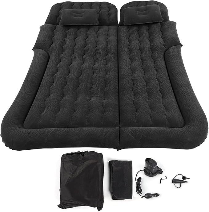 Car Air Mattress for Subaru Outback V 2014 2015 2016 2017 2018 2019 Car Mattress Inflatable Bed Portable Foldable with Pillow Camping Travel Car AccessoriesBlack