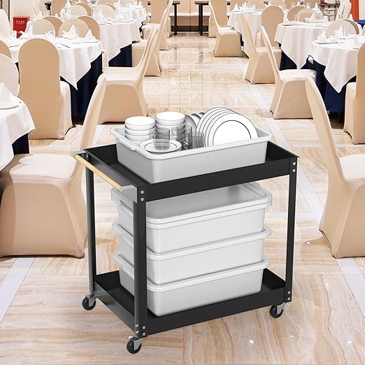 12 Packs Food Service Bus Tubs with Lids 13 L Commercial Bus Tub Light Gray