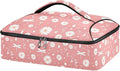 Casserole Carrier Daisies Mushrooms and DragonfliesInsulated Casserole Carrier for Hot or Cold Food Thermal Lunch Tote for Potluck Parties Picnic Beach Fits 9 x 13 Inches Baking Dish