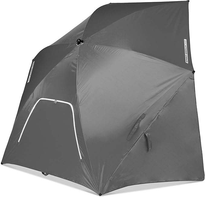 Sport-Brella Ultra SPF 50+ Angled Shade Canopy Umbrella for Optimum Sight Lines at Sports Events