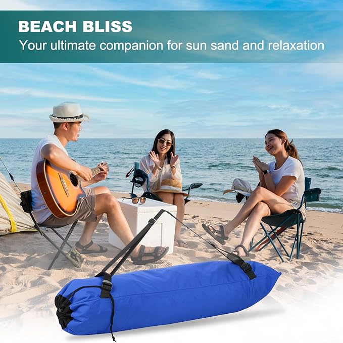 PATIKIL Foldable Camp Chair Replacement Bag 2 Pcs Camping Chairs Folding Chair Carry Bag with Adjustable Shoulder Strap for Outdoor Camping Fishing Storage Blue Black