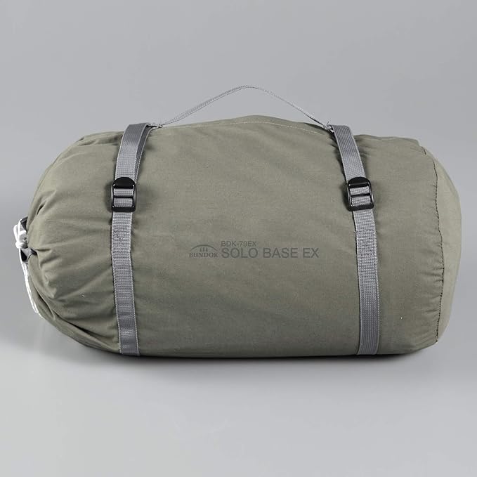 BUNDOK(バンドック) ソロ ベース BDK-79EX 【1人用】 スカート付 サイドウォール付 パップテント 軍幕