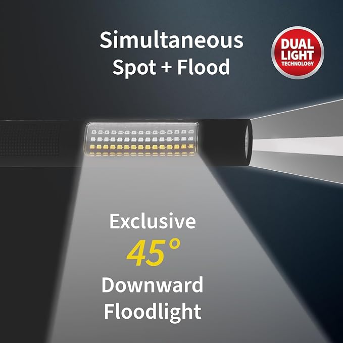 Nightstick NSP-1174-K01 LED Safety Light &amp Flashlight Combo Kit - White &amp Amber Floodlight