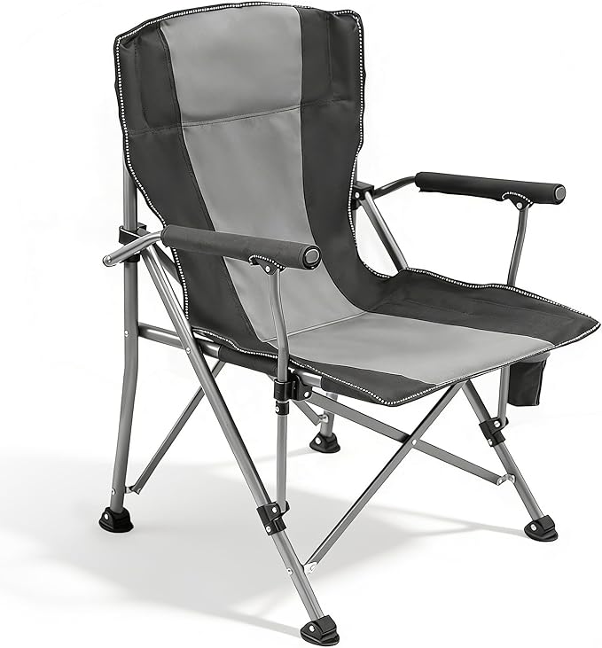 WILDROOTS Heavy Duty Camping Chair Durable Padded Folding Chair