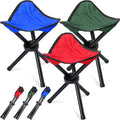 3 Pack Folding Camping Stool Portable Small Collapsible Chair Tripod Stool Hiking Chair for Fishing Beach Picnic Outdoor Gardening and Travel