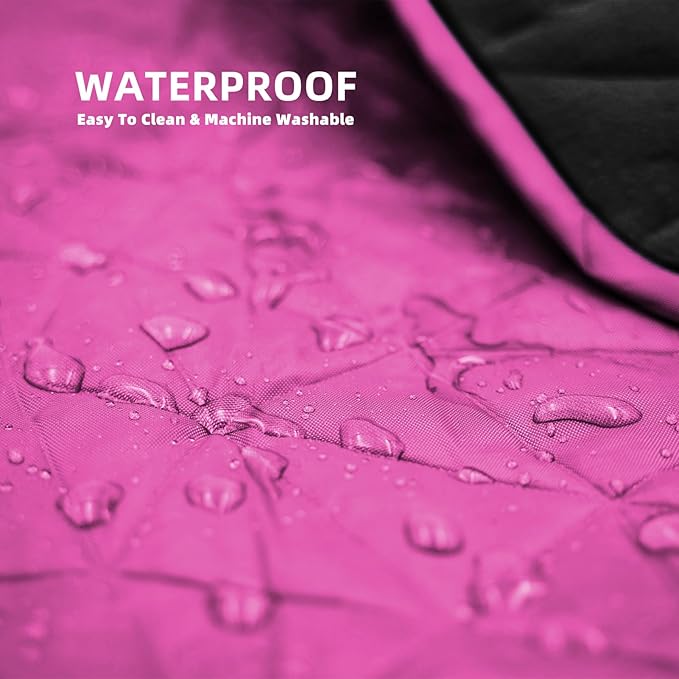 Large Outdoor Waterproof Blanket Extra Thick Fleece Stadium Blanket for Camping Car Pet Picnics - Windproof Wearable Machine Washable 80 x 58 (Rose Purple)