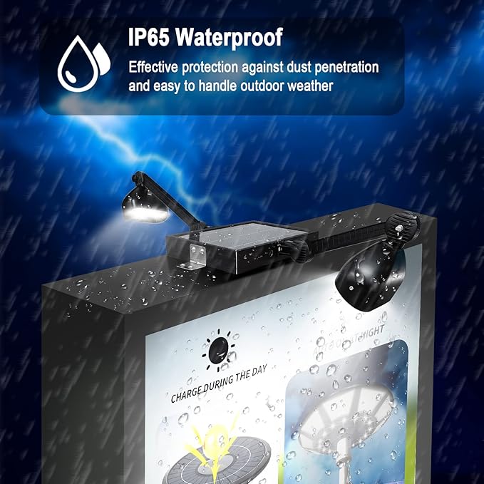 Solar Sign Lights Outdoor 120 LEDs Solar Billboard Light IP65 Waterproof 5200 mAh Up to 12 Hrs Commercial Solar Signboard Light for Real Estate Signs Business Shops Bus Stop Yard Sign