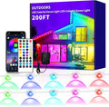 200ft Permanent Outdoor LightRGB Eaves Lights with App Control RemoteDIY IP67 Waterproof led LightsOutside Light for HouseHalloweenRoofGardenChristmas Decorations
