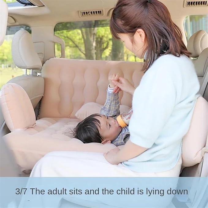 Car Inflatable Mattress Camping Inflatable Mattress Car Back Seat Anti-Fall Design Flocking Wear-Resistant Material 72-Hour Leakage Test