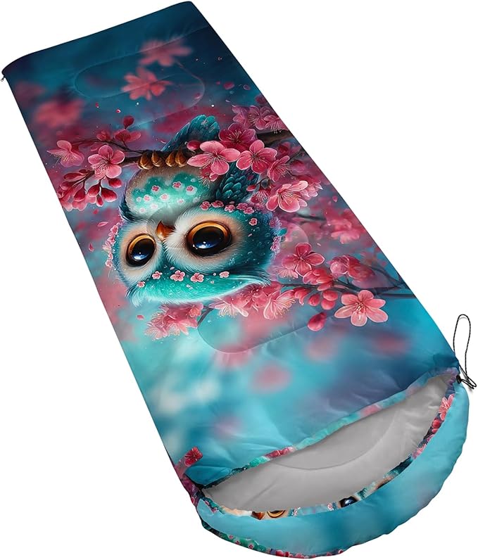 AILONEN Sunflower Sunset Sleeping Bag for Boys Girls Adults3 Season Warm &amp Cool Weather Botanical Design Lightweight Waterproof Camping Sleeping BagHikingOutdoor Backpack Traveling