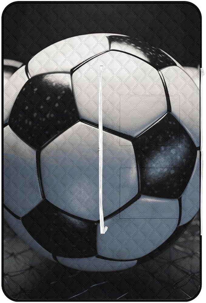 Zipper Soccer Ball Style Picnic Mat Suitable for Travel Camping Park Or Home Use