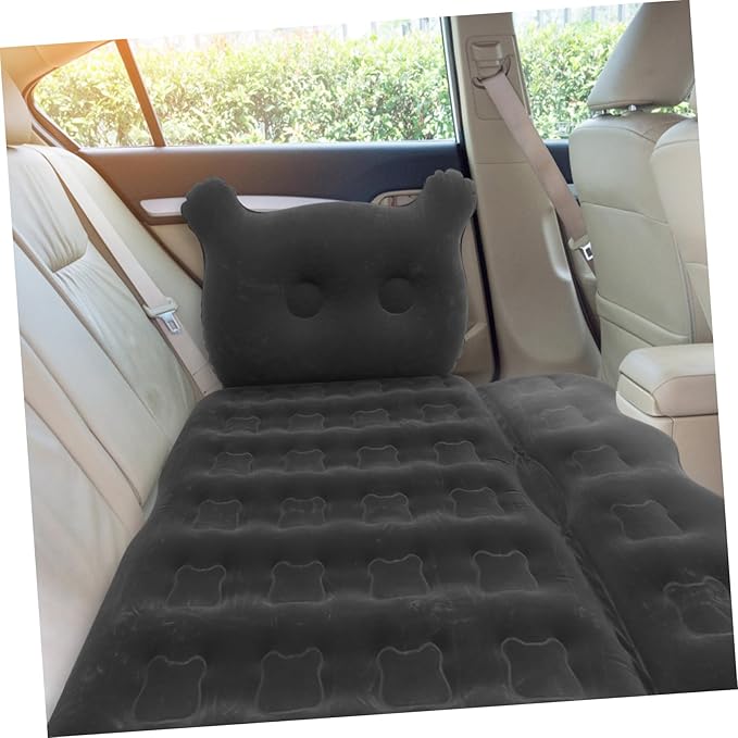 SUPVOX 1Set Comfortable Cartoon Theme Inflatable Air Mattress Bed for SUV Outdoor Sleeping Cushion Easy Inflate Deflate with Pump Practical Travel for Car Camping