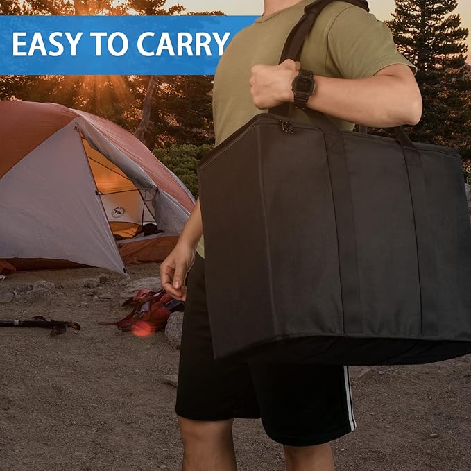 Xxerciz Storage Bag for King Koil Twin/Queen Air Mattress Heavy Duty Camping Carry Bag with Strong Handles &amp Zippers Portable and Dustproof Durable Carry Case for Outdoor