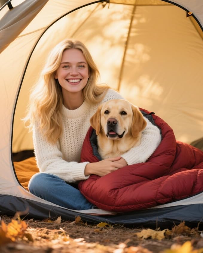 Lightweight 3-Season Sleeping Bag for Adults/Kids Camping Compact w/Compression Sack Waterproof Ripstop Portable for Backpacking Hiking Travel