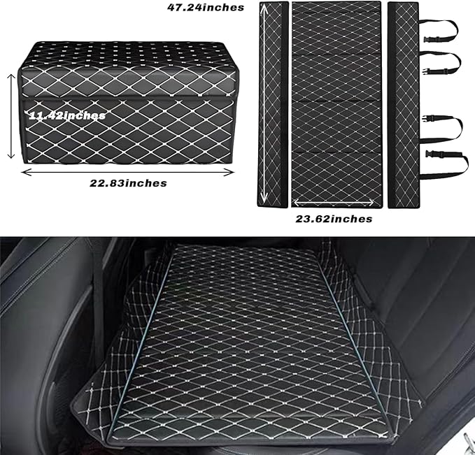 Car Bed for BMW 320 - Custom Fit Leather Heavy-Duty Waterproof Outdoor Back Seat Rest Bed Non Inflatable Double-Sided Folding for BMW 320 2013-2018