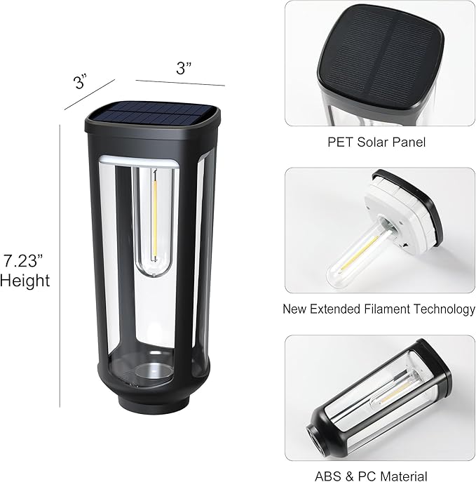 Solar Pathway Lights Outdoor6 Pack Cool Garden Lights Solar Powered Waterproof IP65Auto On/Off Outdoor Light for Lawn Patio Walkway Driveway Decor Landscape Lighting