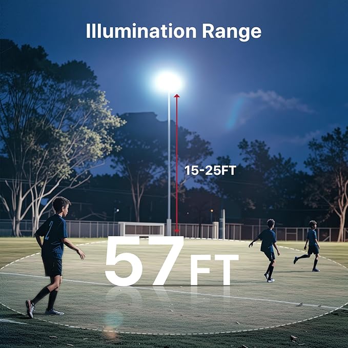 LED Parking Lot Lights Outdoor Pole Mount 150W LED Shoebox Light with Dusk to Dawn Photocell 120V LED Outdoor Lighting Exterior Flood Light Commercial Outside Light IP65 Waterproof for Yard Garage