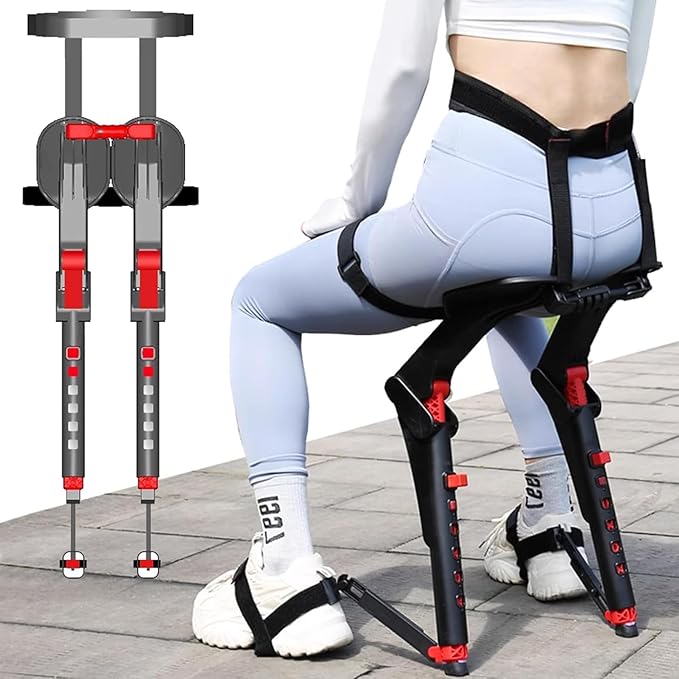 Adjustable Chairless Wearable Invisible Chair Wearable Chair Invisible SeatInvisible Chair Wearable Exoskeleton Human Ergonomics Stool ﻿
