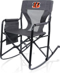 Picnic TIME NFL Woodland Rocking Camping Chair with Storage Caddy Camp Chair for Adults