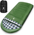 GEERTOP Flannel Sleeping Bags for Adults Big &amp Tall People Portable Cold Weather Envelope XXL All Seasons Camping Sleeping Bag