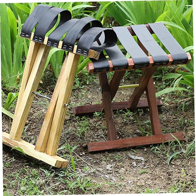 Milisten Outdoor Folding Stool Lightweight Portable Bench for Camping Fishing and Beach Use Foldable Design Ergonomic Comfort for Adults Space-Saving Storage