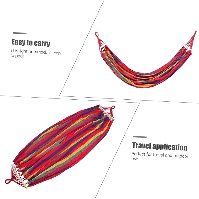 Happyyami Outdoor Swing Hammock Without Stand Travel Camping Hammock for Men Women Boys and Girls Fine Workmanship