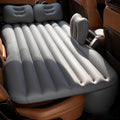 Thickened Inflatable Car Bed Air Mattress with Safety Side Wedge/Built-in Air Pump &amp 2 Pillows/Back Seat Camping Sleeping Pad for SUVs and Sedans/Portable Foldable Airbed for Travel/Gray