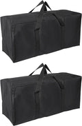 Camp Chair Replacement Bag Camping Folding Chair Storage Bag Large Zippered with Handle Strap 39 x 8 x 12 Inch Fit for Outdoor Travel Tent Storage (2 Pack Black)