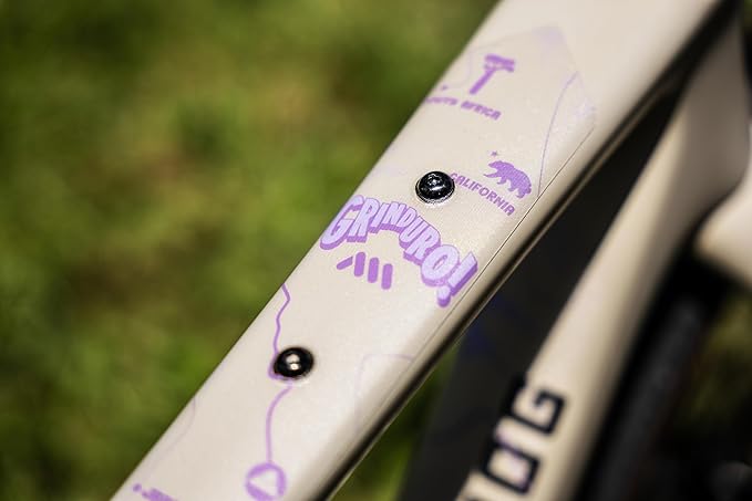 Bike Frame Protection Kit - 18-Piece Clear Film for Gravel &amp Road - Ultra-Light 200µm PVC Scratch-Resistant Easy DIY Install