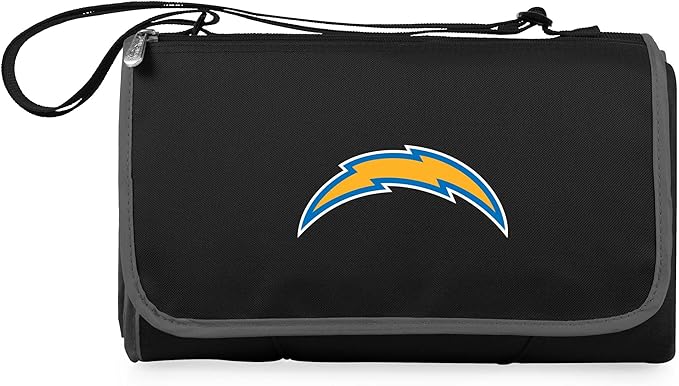 PICNIC TIME NFL Chargers Blanket Tote Outdoor Picnic Blanket - Beach Blanket - Camping Blanket