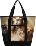 Insulated Shopping BagLarge Reusable Cooler Bags Cocker Spaniel Printed Foldable Shopping BagTravel Waterproof Shoulder Bag