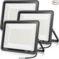3 pack 300W LED Flood LightSuper Bright Daylight (2000W Equivalent)42500LM 5000K IP66 Waterproof Security Outdoor LED Arena Lights Commercial Lighting Floodlight for Backyard|Court|Stadium|Yard