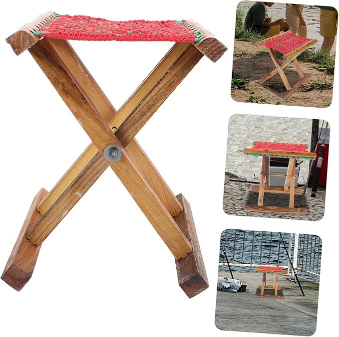 Portable Folding Fishing Stool Lightweight Ergonomic Design for Camping Outdoor Activities and Barbecues Easy to Store Construction No Assembly Required for Adults