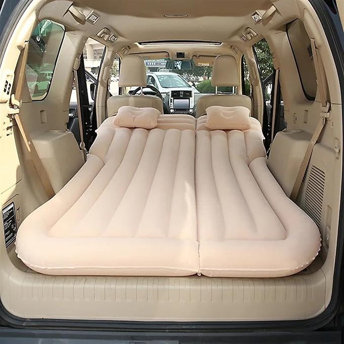 Camping Inflatable Mattress SUV Inflatable Car Mattress Multifunctional Car Travel Mattress Outdoor Inflatable Mattress Ergonomic Car Mattress (Three)