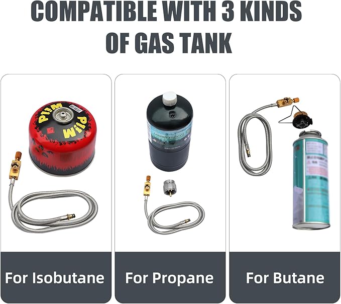 Single Burner Propane Stove Wind-Guard Camping Stove Automatic Ignition Propane Burner for Outdoor Cooking