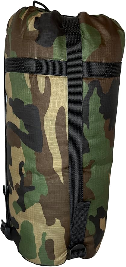 Camo Military Woobie Style Blanket- Waterproof Blankets with Adjustable Straps- 8 Pair Tie Cords military blanket with Reinforced Stitching- Ultralight RIBSTOP Travel Blanket for Camping &amp Outdoor