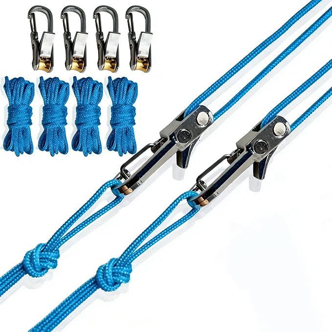 Rope Tightening Tool &amp Tensioner: Retractable Rope with Alloy Buckle for Outdoor Enthusiasts - Perfect for Camping Tent Building Tarp Tie Downs Hammock Installation &amp Outdoor Gear Securing (
