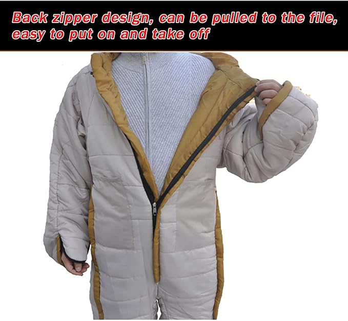 Outdoor Camping Sleeping Bag Adult Winter Thicken Indoor Warm Humanoid Split-Leg Mummy Sleeping Bags Walkable