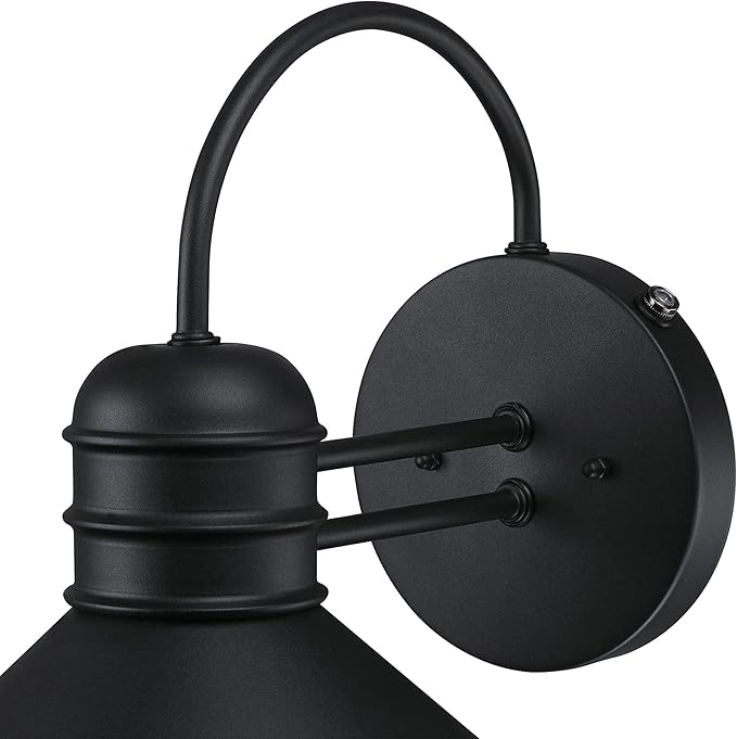 Westinghouse 6120500 Watts Creek Craftsman-Style One Light Outdoor Wall Fixture with Dusk to Dawn Sensor Textured Black Finish