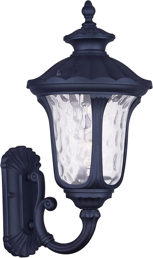 Livex Lighting 7852-14 Oxford 1-Light Outdoor Wall Lantern 18 x 9.5 x 18 Black