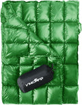 Down Camping Blanket - Packable Lightweight Outdoor Blanket Warm Compact Backpacking Quilt for Cold Weather Water-Resistant Puffer Blanket Ideal for Travel Hammock Outdoor Adventures