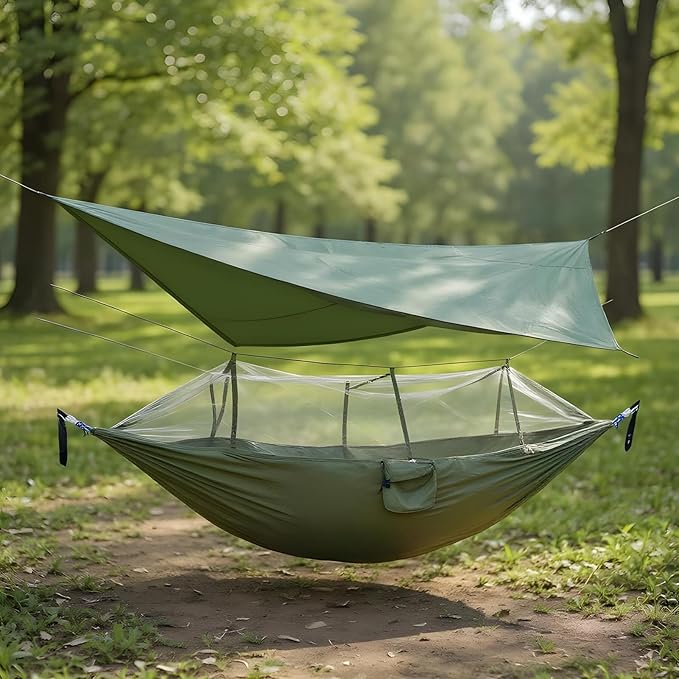 Camping Hammock Net | Keeps Out Fly NetNetting Waterproof Protective Mesh for Backpacking Backyard Garden Hiking Travel Fishing Patio Outdoor Outside