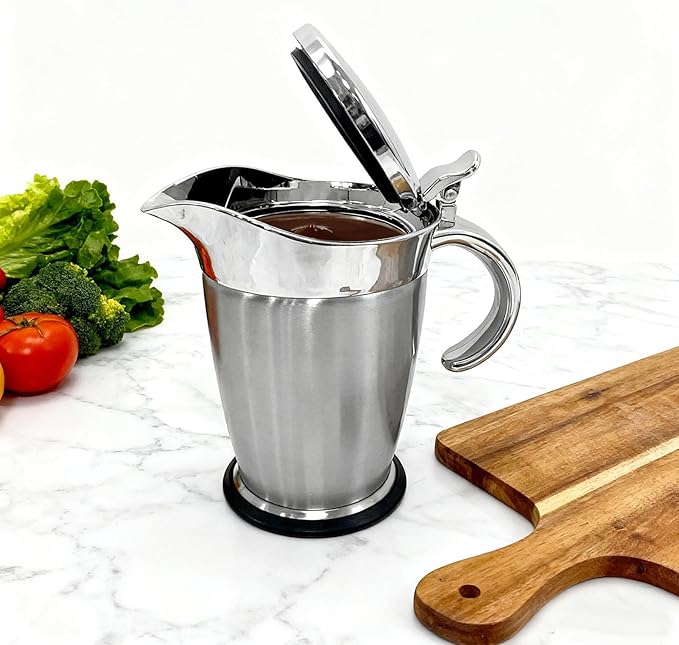 Sauce Bottles | 750ml Gravy Container - with Lid Anti-Drip Spout Insulated Maple Syrup Dispenserfor Family Gatherings Small Banquets Buffet Table Butter Kitchen Restaurant Party